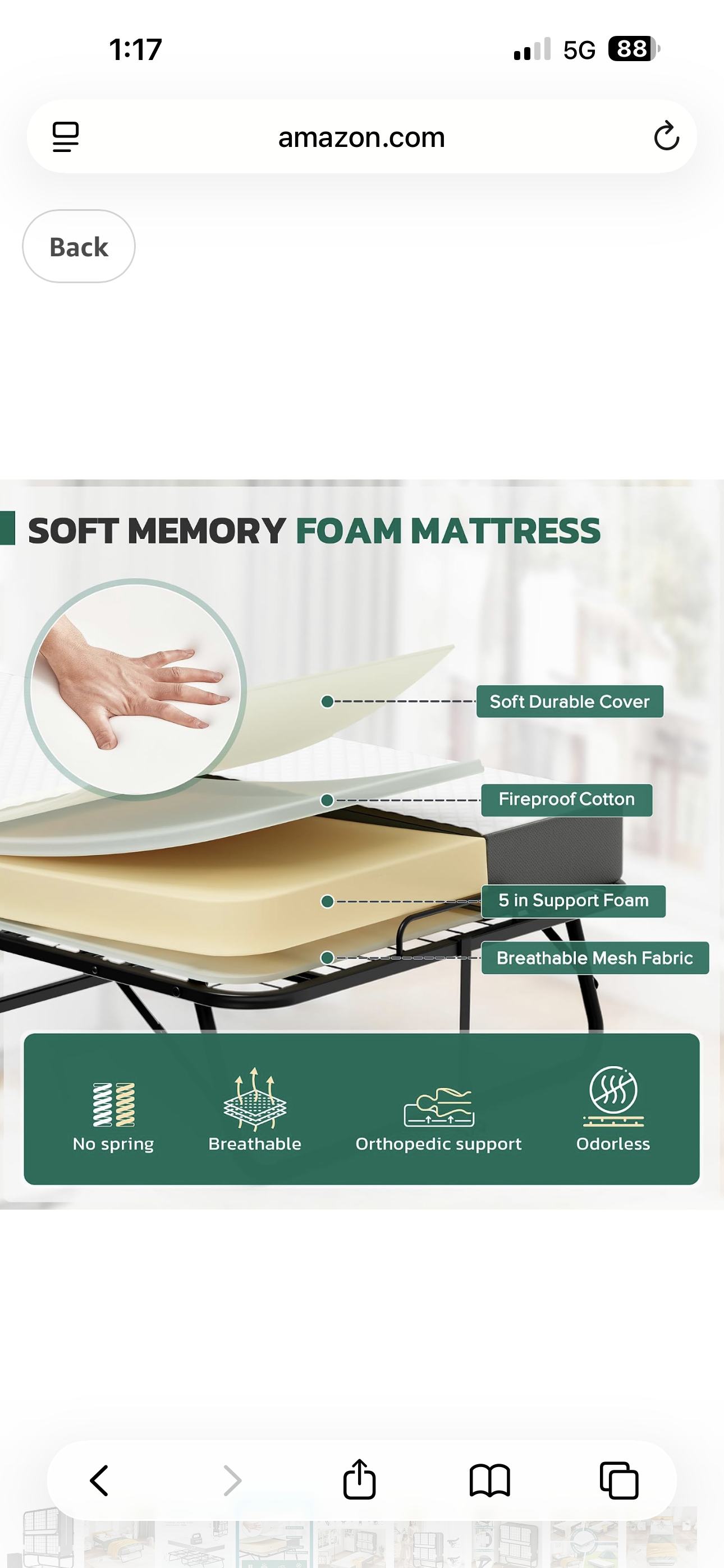 2 folding beds — photo 3 of 4
