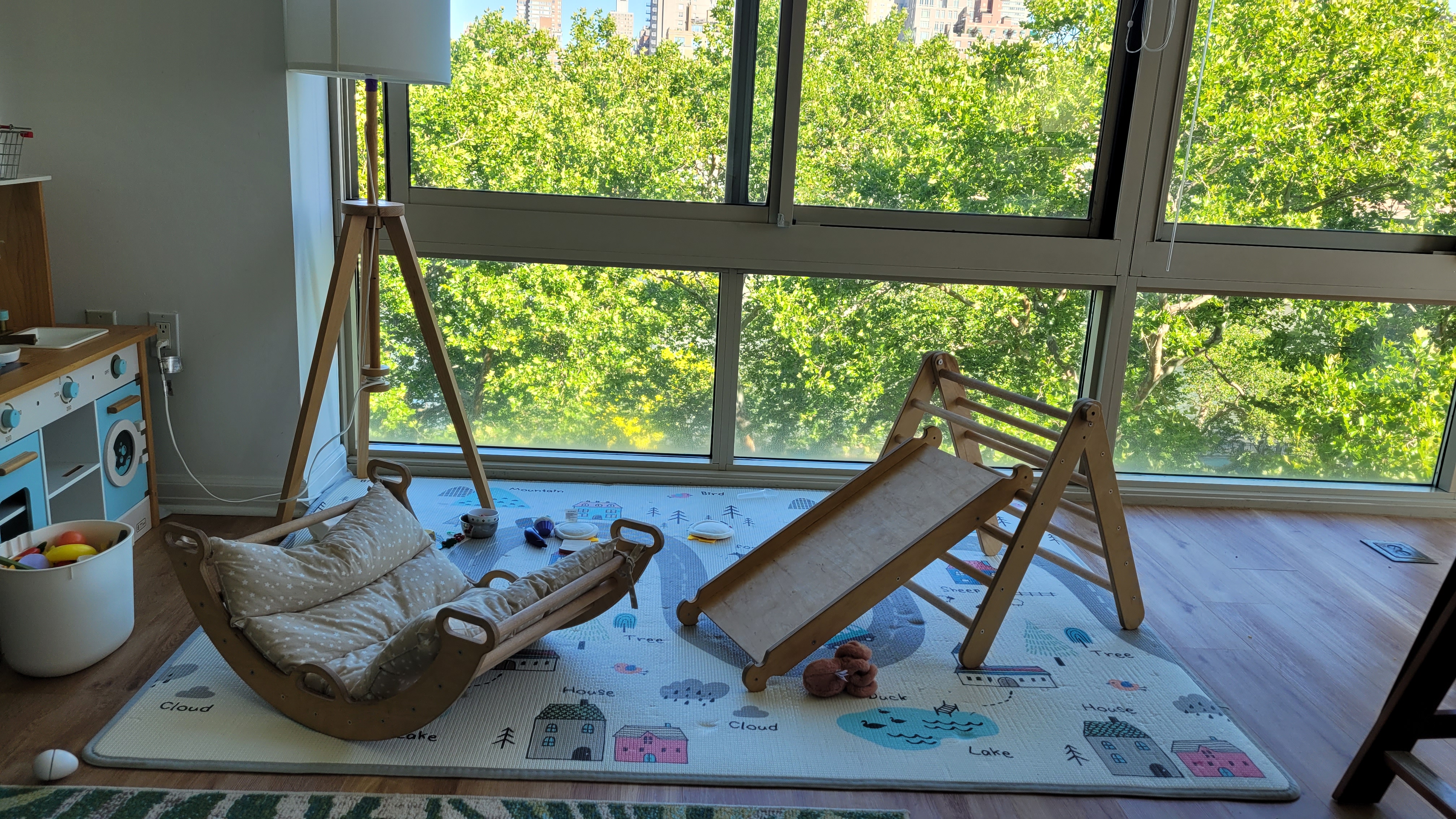 Climbing Triangle and swing set