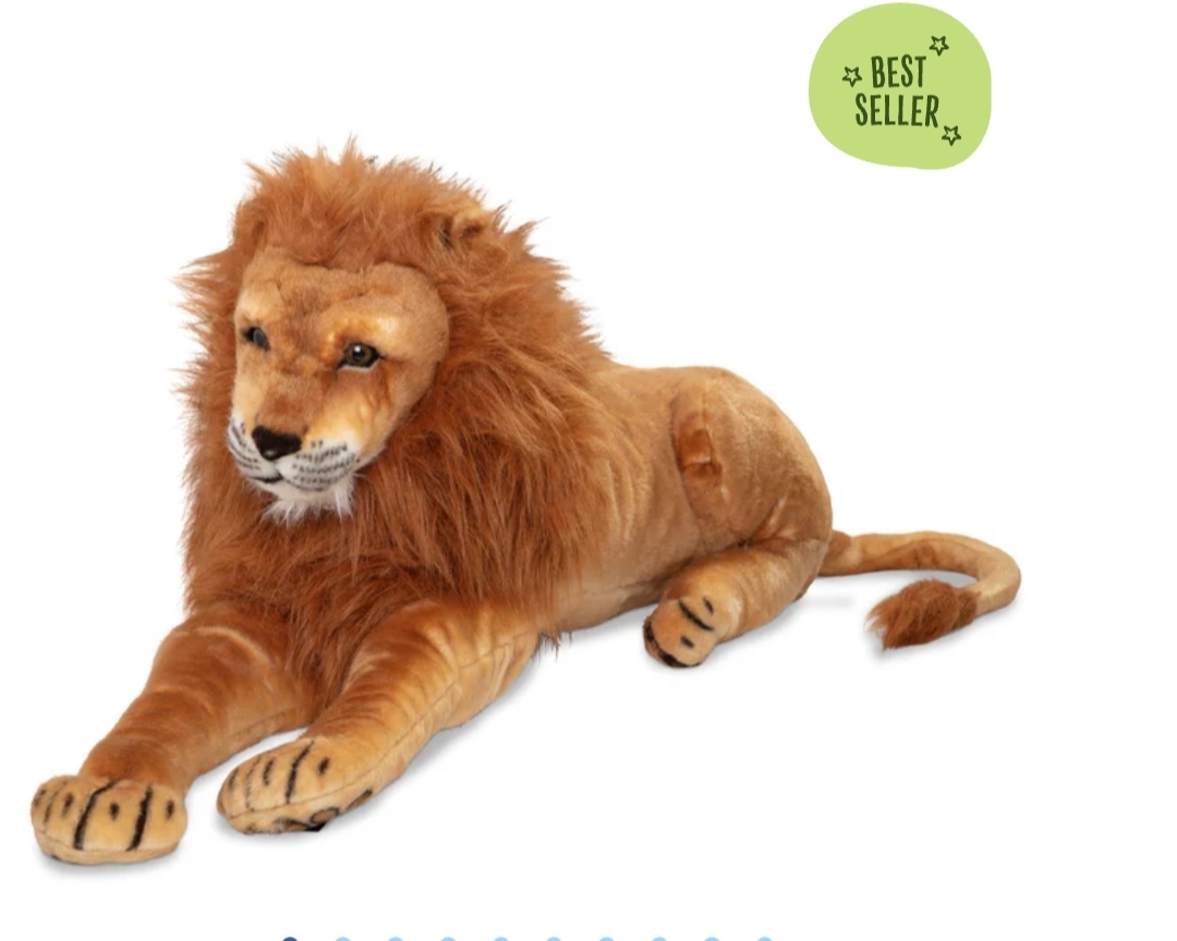 Melissa and Doug stuffed lion